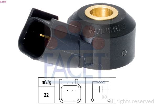 Knock Sensor Made in Italy - OE Equivalent 9.3141