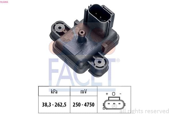 Air Pressure Sensor, altitude adaption Made in Italy - OE Equivalent 10.3355