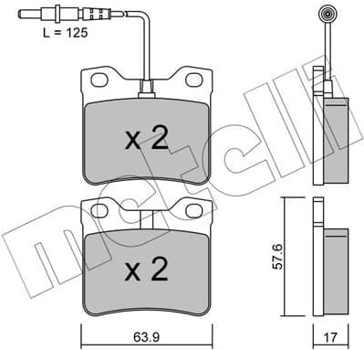 Brake Pad Set, disc brake 22-0192-0