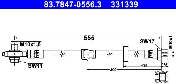 Brake Hose 83.7847-0556.3