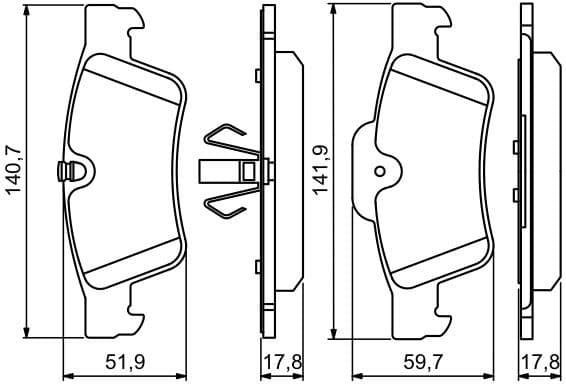 Brake Pad Set, disc brake 0986494256 - image 14