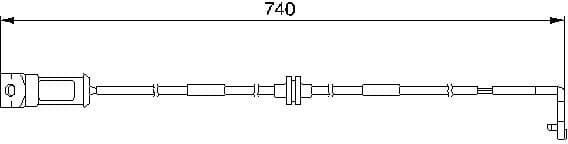 Warning Contact, brake pad wear 1987474934 - image 6