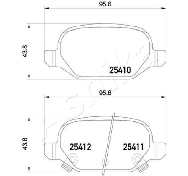 Brake Pad Set, disc brake 51-00-0214 - image 2