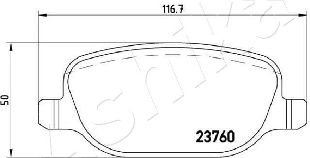 Brake Pad Set, disc brake 51-00-0202 - image 2