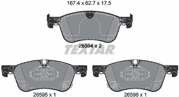 Brake Pad Set, disc brake 2659401