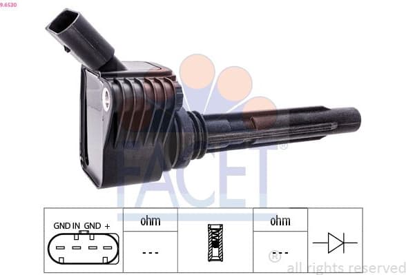 Ignition Coil OE Equivalent 9.6530
