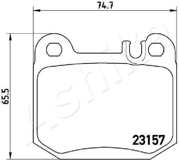 Brake Pad Set, disc brake 51-00-0519 - image 2