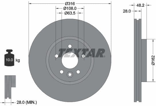 Brake Disc PRO+ 92300605
