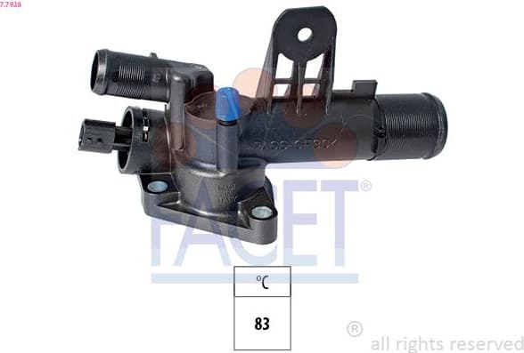 Thermostat, coolant Made in Italy - OE Equivalent 7.7928