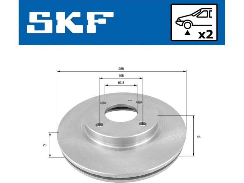 Brake Disc VKBD80027V2 - image 2
