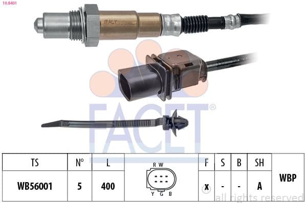 Oxygen Sensor Made in Italy - OE Equivalent 10.8401