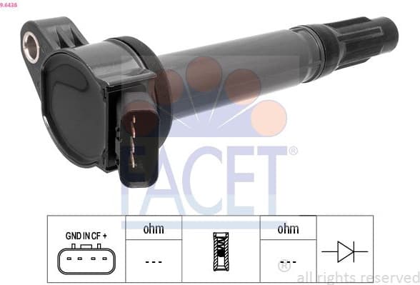Ignition Coil OE Equivalent 9.6438