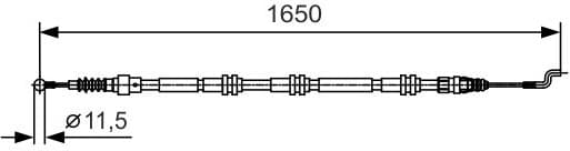 Cable Pull, parking brake 1987482016 - image 2