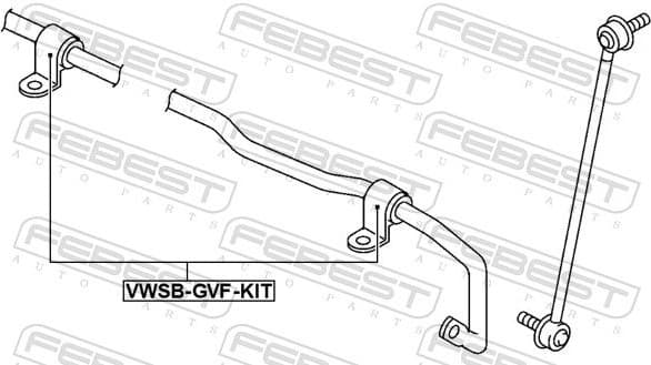 Bracket, stabiliser mounting VWSB-GVF-KIT - image 2