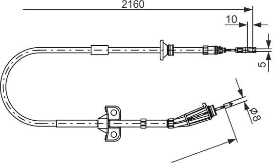 Cable Pull, parking brake 1987482284 - image 2