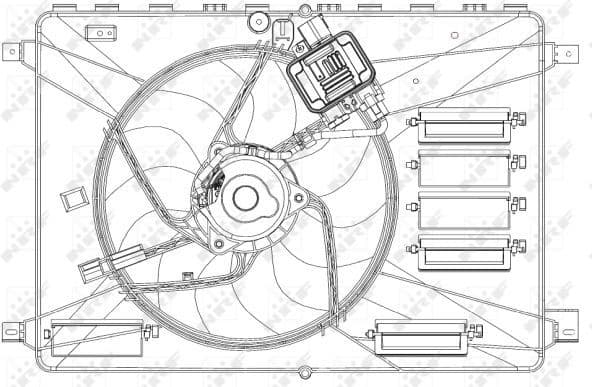 Fan, engine cooling 47627