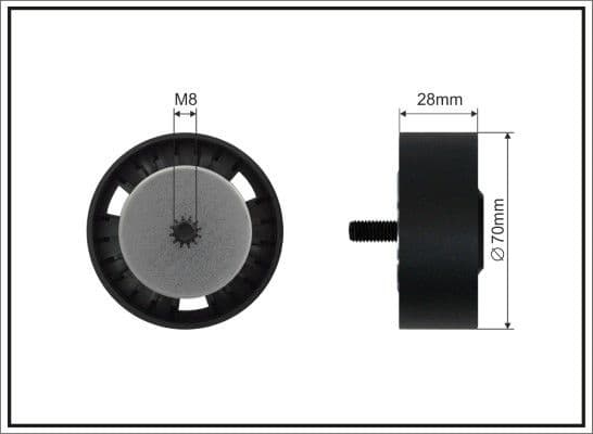 Deflection/Guide Pulley, V-ribbed belt 500223 SC