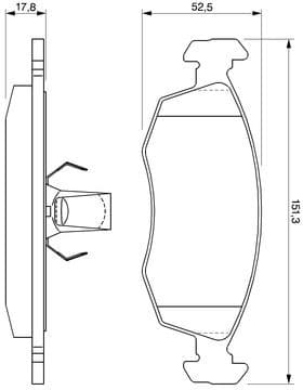 Brake Pad Set, disc brake 0986424554 - image 14
