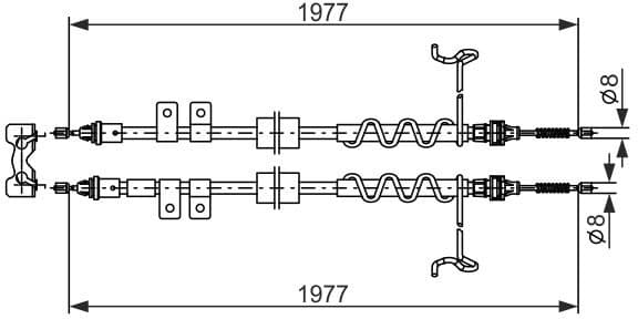 Cable Pull, parking brake 1 987 482 870 - image 2
