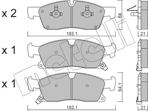 Brake Pad Set, disc brake 22-0927-2
