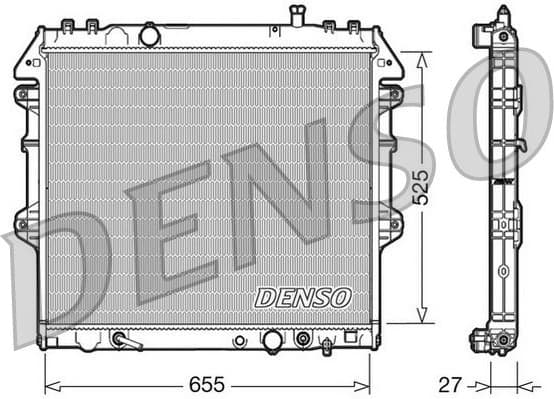 Radiator, engine cooling DRM50045
