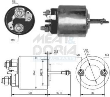 Solenoid Switch, starter 46009