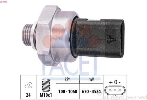 Sensor, oil pressure Made in Italy - OE Equivalent 25.0015