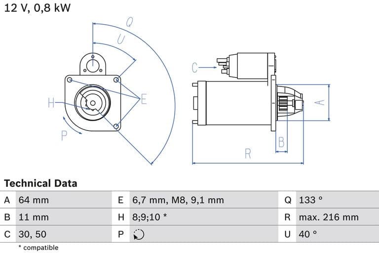 Starter 0986021590 - image 2