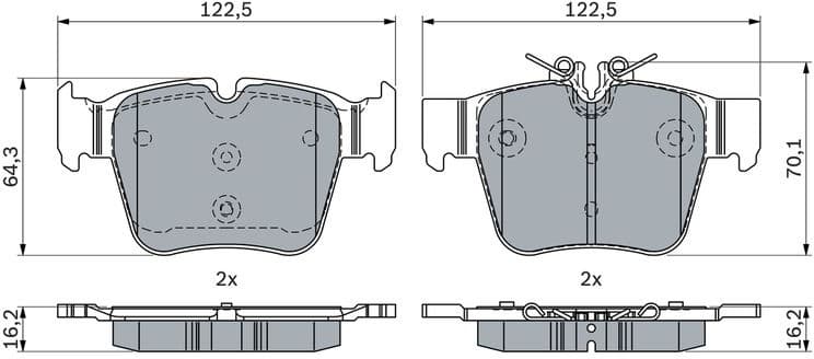 Brake Pad Set, disc brake 0 986 424 334 - image 2