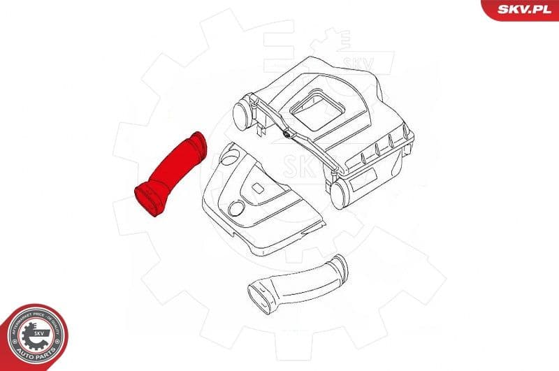 Intake Hose, air filter 43SKV916 - image 4