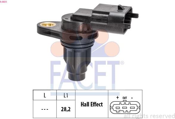 Sensor, camshaft position Made in Italy - OE Equivalent 9.0831