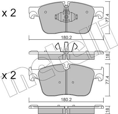 Brake Pad Set, disc brake 22-1124-0
