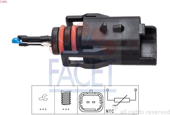 Sensor, fuel temperature Made in Italy - OE Equivalent 7.3392