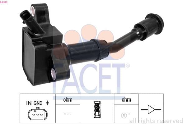 Ignition Coil OE Equivalent 9.6523