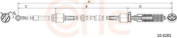 Cable Pull, manual transmission 92.10.4283