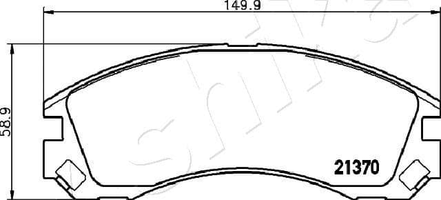 Brake Pad Set, disc brake 50-00-0623 - image 2