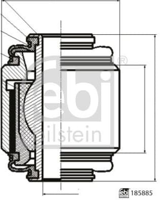 Mounting, control/trailing arm 185885