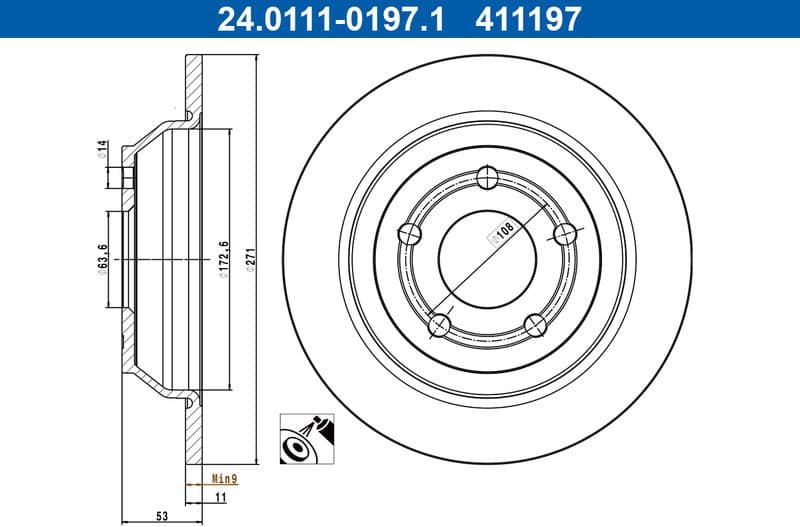 Brake Disc 24.0111-0197.1