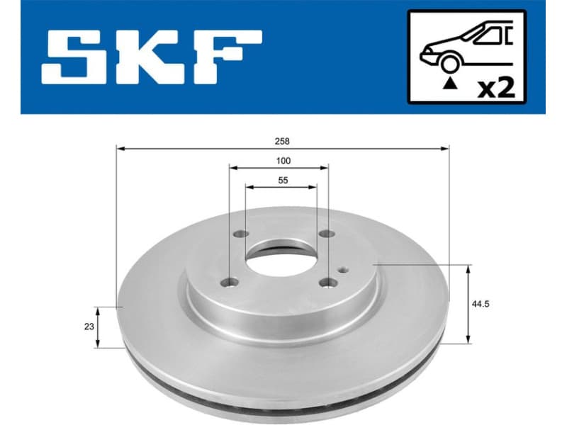 Brake Disc VKBD80351V2 - image 2
