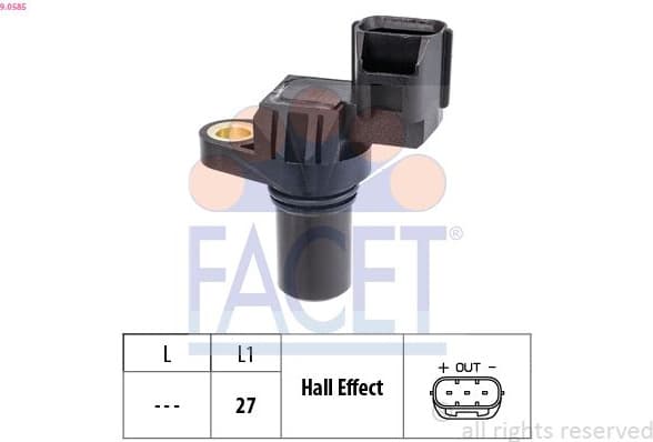 RPM Sensor, automatic transmission Made in Italy - OE Equivalent 9.0585