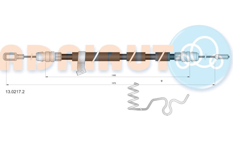 Cable handbrake 13.0217.2 - image 2