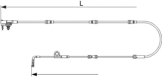 Warning Contact, brake pad wear 1 987 473 629