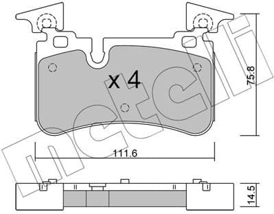 Brake Pad Set, disc brake 22-1223-0