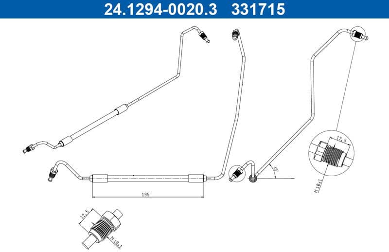 Brake Hose 24.1294-0020.3