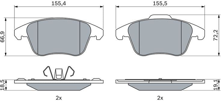 Brake Pad Set, disc brake 0 986 424 986 - image 6