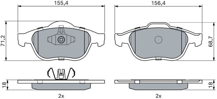 Brake Pad Set, disc brake 0 986 424 443 - image 4
