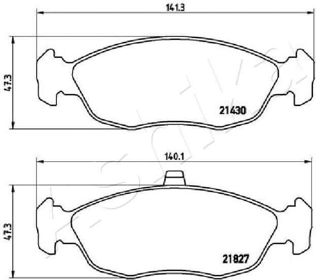 Brake Pad Set, disc brake 50-00-0633 - image 2