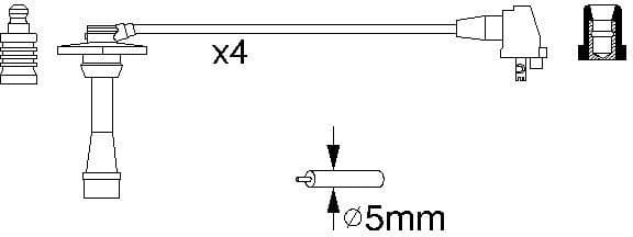 Ignition Cable Kit 0986356957 - image 10
