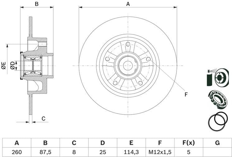 Brake Disc 0986479E79 - image 2