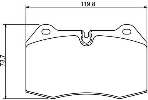 Brake Pad Set, disc brake 0986494282 - image 2